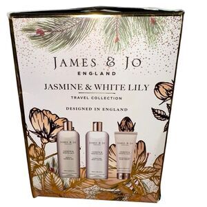 James & Jo Jasmine & White Lily Travel Collection Bath Set 100ml X3